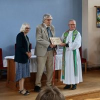 Presentation of Certificate for 60 years of ministry.